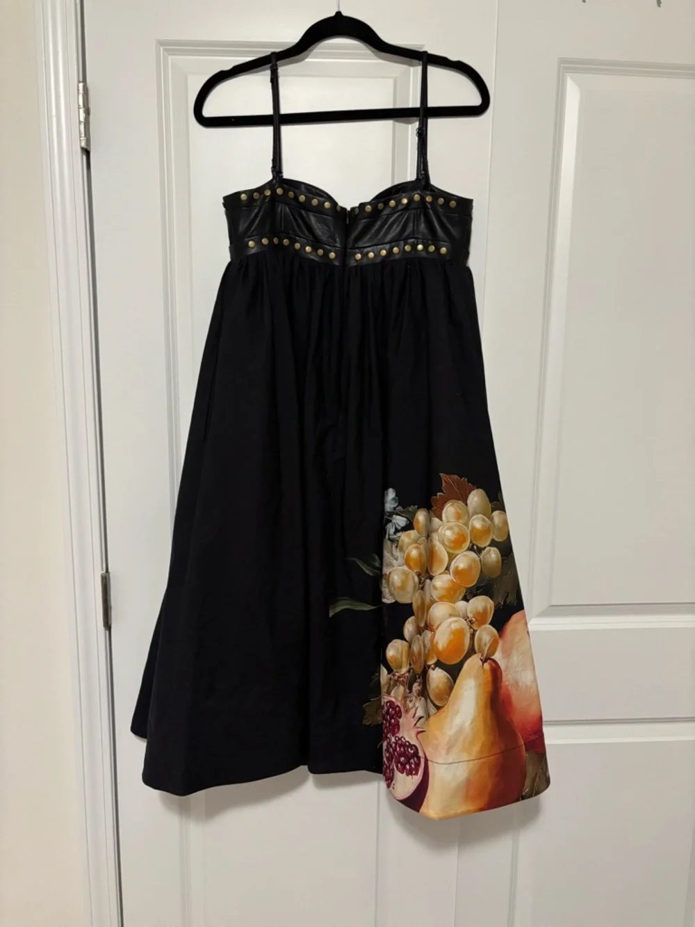 Maeve Black Midi Dress with Vibrant Fruit Print - Picture 8 of 8